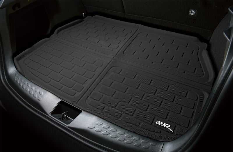 3D MAXpider, 3D MAXpider 16-20 Tesla Model X Behind 2nd Row Cross Fold Kagu Cargo Liner - Black